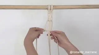[로맨틱마크라메]Switch square knot 스위치 평 매듭