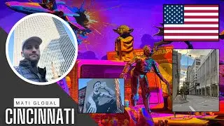 CINCINNATI CITY WALK DURING BLINK FESTIVAL 2024 OHIO, USA #2