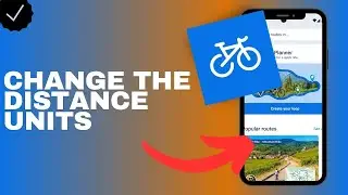 How to change the distance units in the Bikemap app?