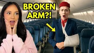 She BROKE Her Arms! | Cabin Crew Life Simulator