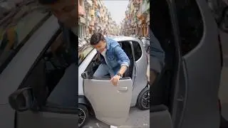 Duniya Ki Sabse Chhoti 1 Seater Electric Car 😲 Smallest EV Ever #aivideo #Aicar