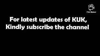 KUK-Exam queries, Full information for GNG College Students (Regular/Passout)