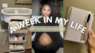 WEEKLY VLOG: last week pregnant | nesting, maternity shoot, + MORE!