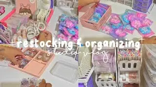 Restocking and Organizing my stocks | studio vlog ❤️ (RPLDNG)