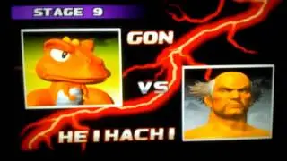 Tekken 3 - Unlocking Gon + Arcade Mode (Gon Playthrough)