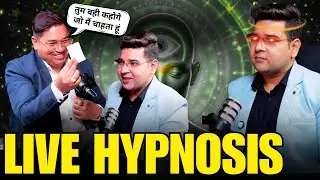 Live Hypnosis & Magic Tricks on Podcast | Guest Stuns Anchor with Mind-Blowing Illusions #magic