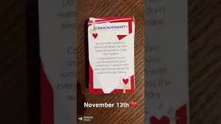 November 13th oracle card: collective humanity