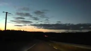 Driving On The D2164 Between Gouarec & Plouguern&eacute;vel, C&ocirc;tes d'Armor, Brittany, France