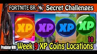 ALL XP Coins Locations Week 9 Season 4 Chapter Fortnite BR