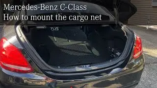 Mercedes-Benz C-Class - Mounting the cargo net