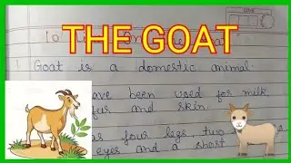 10 Lines On The Goat !! Goat Essay for kids !! 10 Lines On Goat in English and Hindi