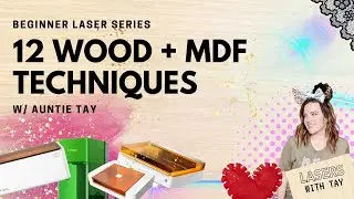 10 Easy and Creative ways to use MDF + WOOD from Glowforge Aura + Xtool F1 or M1 Utlra