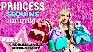 Disney Princess Sequin Loungefly Backpacks | Cinderella, Ariel, and Sleeping Beauty | Part 1