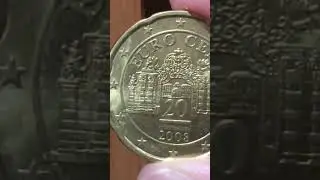 Austria coin 20 cents 2008 The Belvedere Palace#Coins#collection  #shorts
