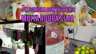 Minha sexta-feira fiz compra+lavei roupa #donadecasa #faxina #compra 