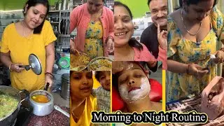 🏡घर का सारा काम निपटा के 🌺आज पार्लर गई बच्चों का मस्ती Morning to night routine 🌺 