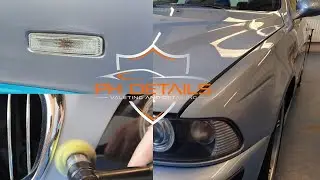 ASMR detail, sales prep on BMW M5 with a single stage polish and paint correction on sanding marks