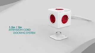 Allocacoc PowerCube Extended USB incl  1,5 m cable