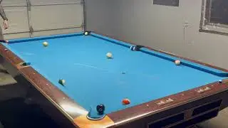 8ball Pool-5 Rail Kick Shot to Pot the 8