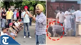 PU election: PUSU. NSUI activists block road after presidential candidate allegedly beaten up