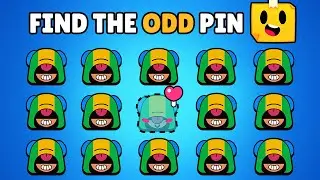 Brawl Stars Pins Quiz | Find the Odd Emoji Quiz - Where is Leon?