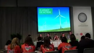 Tracy Bach talking on Intergenerational Equity at COP15