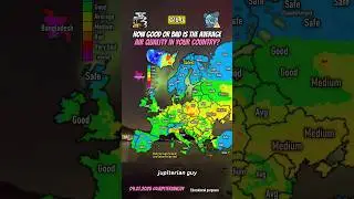 What is the air quality in europe?💨 #shorts #europe #geography #map
