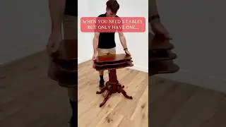 👀 Watch this Victorian Table TRANSFORM! #oddlysatisfying #shorts