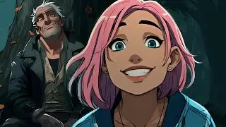 Lofi Anime Cyberpunk Fairy Tale | Miko and the Groundskeeper | Halloween Animated Story