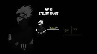 Top 10 Stylish Names For Free Fire | Top 10 Attitude Names For Free Fire 🔥