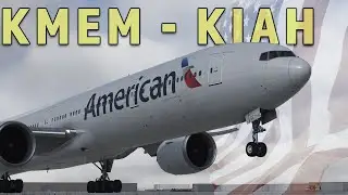 Flying the PMDG 777 from Memphis to Houston on VATSIM in Microsoft Flight Simulator!
