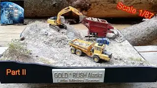Diorama GOLD RUSH Alaska - Step by Step - Scale 1/87 - Part II