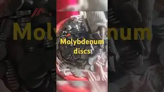 Production process of moly disc:hot-roll,level,stamp,turn,polish,clean and package #molybdenum