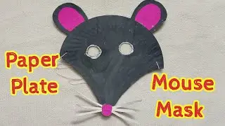 Paper Plate Craft || Mouse Mask || Rat Mask || School Craft || How to make Paper Plate Mask