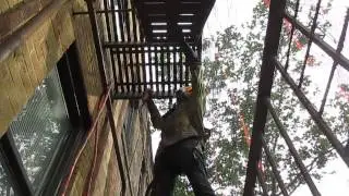 FIRE ESCAPE SCRAPING & PAINTING BROOKLYN NYC Co-op Apartment  (917) 254-0960