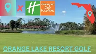 Golfing at Orange Lake Resort is FUN FOR EVERYONE⛳️🌴 #florida #orlando #golf