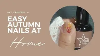 Easy Autumn Gel Mani On Short Nails | Ft  Nail Reserve | Swatches | PR