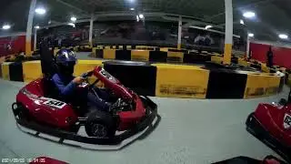 Lapping a bunch of kids and tons of crashes
