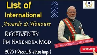 PM Modi International Awards List 2025 |