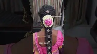 Lotus Flower Fixing technique/How to fix lotus flower?/Virudhunagar Bridal makeup/yuras