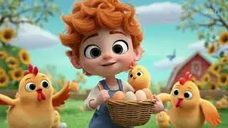 Kids Farming Fun 🐄🌱 Eggs & Plants #KidsFarming #LittleFarmers #KidsNature #CuteKids #KidsShorts