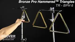Grover Bronze Pro Hammered&trade; Triangles
