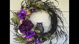 Halloween Wreath inspired by Jane YT - Alterjunkie