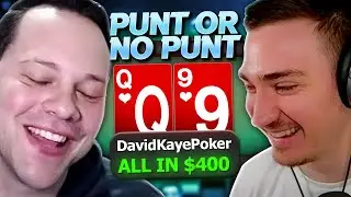 DavidKayePoker is SENDING IT at 500NL?! | Punt or No Punt?! @davidkayepoker