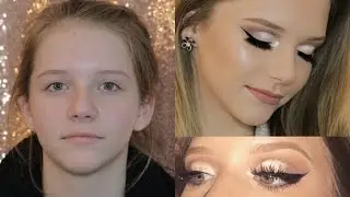 DOING MY 13 YR OLD SISTERS MAKEUP