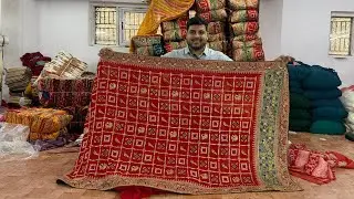 Gujarati Rajwadi Heavy Designer Work Saree | Royal Wedding Collection | Wholesale Surat