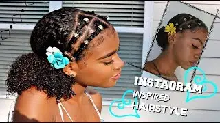 Super Cute and Easy INSTAGRAM INSPIRED Naturally Curly Hairstyle!