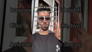Learn Italian with Me! 🇮🇹Italian basics Greetings