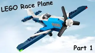 Гоночный самолёт LEGO &mdash; сборка и обзор | Часть 1: Гоночный самолёт