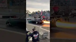 Insane jet car launch!!! #jetcar #car #dragracing #racing
